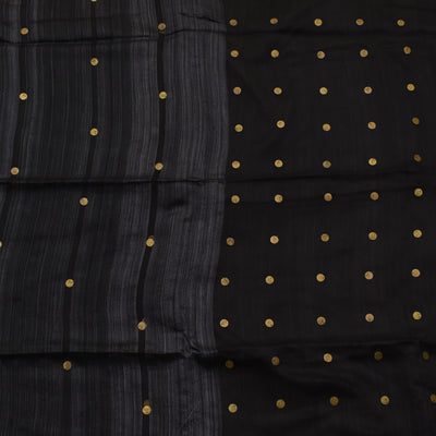 Black Bailu Coin Saree