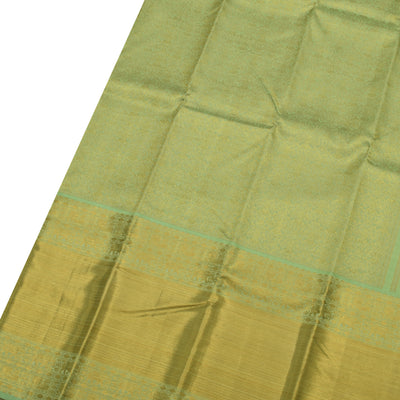 Apple Green Kanchipuram Silk Saree with Iruthalai Patchi Creeper Design