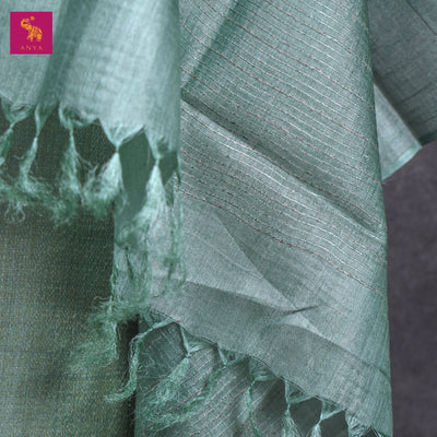 Pastel Blue Tussar Silk Salwar with Jacquard Design