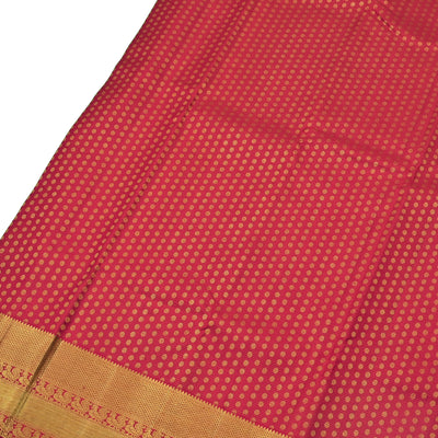 Arakku Thakkali Kanchipuram Silk Saree with Kamalam Design