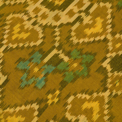 Mustard Patan Patola Silk Fabric