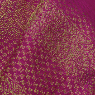 Rani Arakku Kanchi Silk Fabric with Annam and Star Butta Design