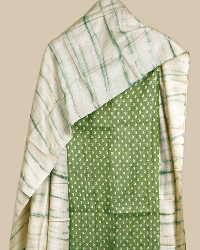 Mehandhi Green Tussar Silk Salwar