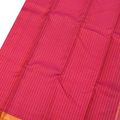 Rani Thakkali Kanchi Silk Saree with Dots and Checks Design