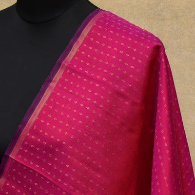 Rani Thakkali Kanchi Silk Dupatta with Kuligai Butta Design