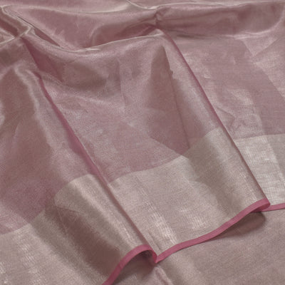 Onion Pink Banarasi Tissue Saree