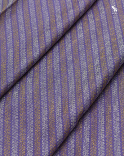 Lavender Kanchi Silk Saree with Kodi Creeper Design