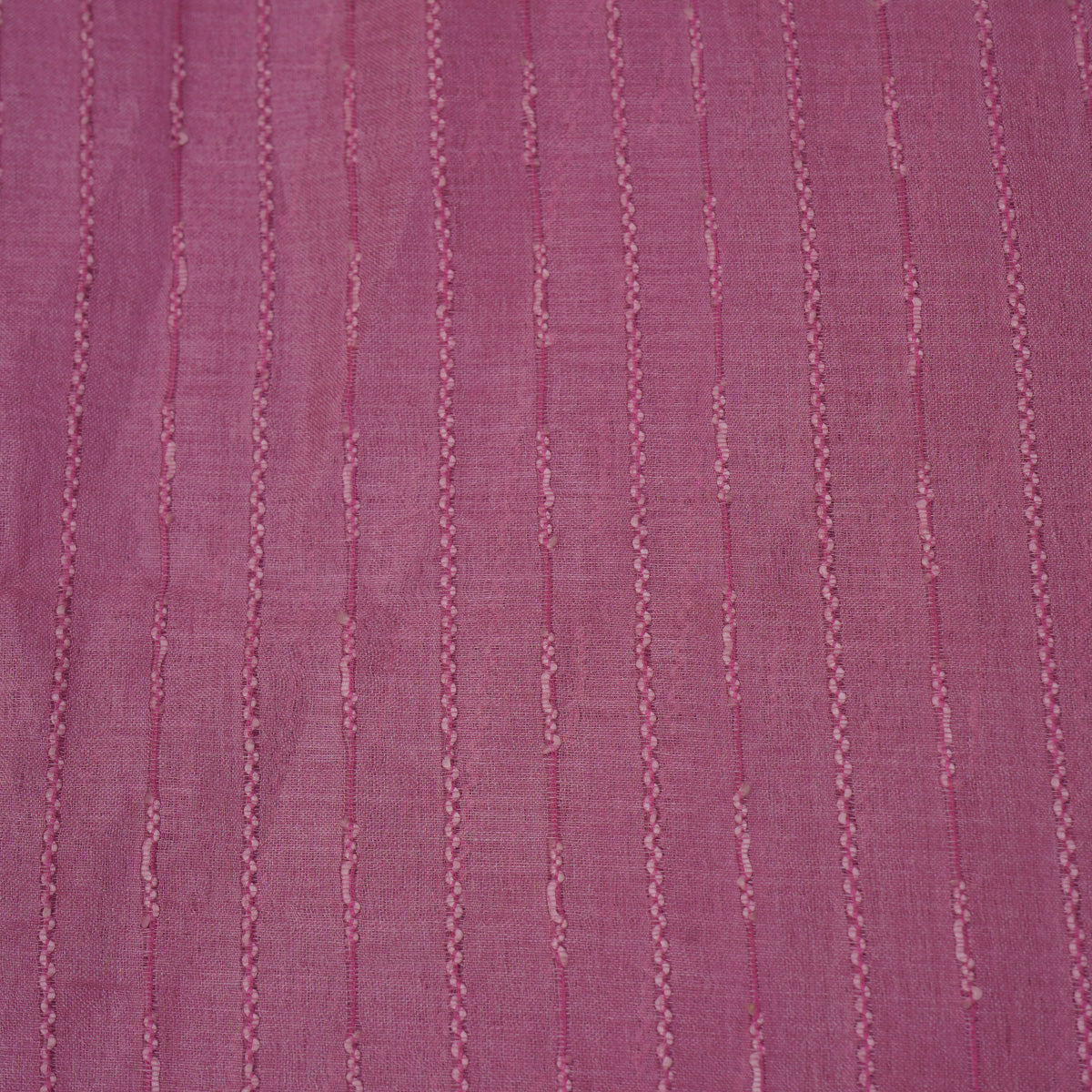 Rani Arakku Tussar Silk Fabric with Thread Lines Design