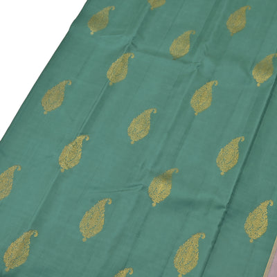 Rexona Green Kanchipuram Silk Saree with Mango Butta Design