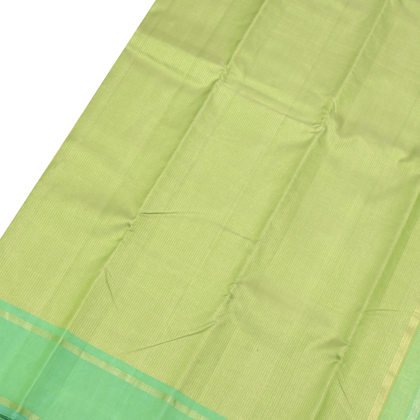 Elaichi Green Kanchipuram Silk Saree with Vairaoosi Checks Design