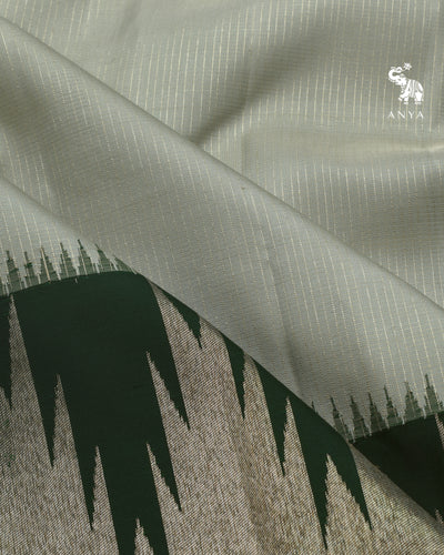 Grey Kanchi Classic Saree with Vairaoosi Checks Design