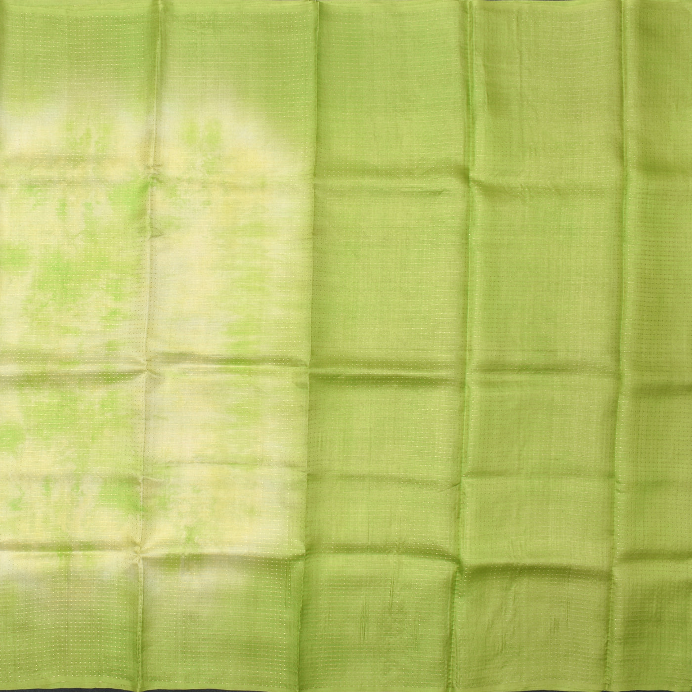 Samagha Green Tussar Silk Saree with Shibori Print Zari Lines  Design