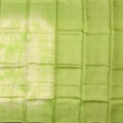 Samagha Green Tussar Silk Saree with Shibori Print Zari Lines  Design