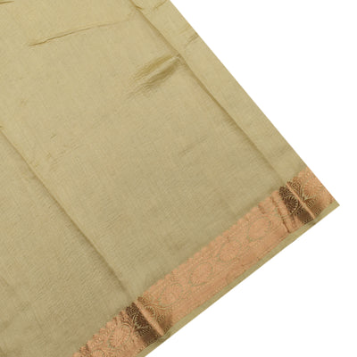 Lemon Yellow Multicolour Tissue Saree with Crush Tissue Pallu