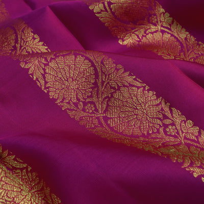 Rani Arakku Kanchi Silk Fabric with Kodi Creeper Design