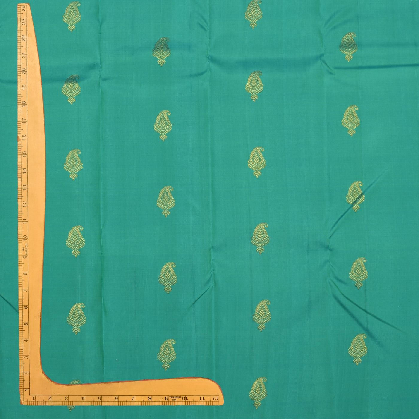 Anandha Dhratchai Kanchi Silk Fabric with Mango Butta Design