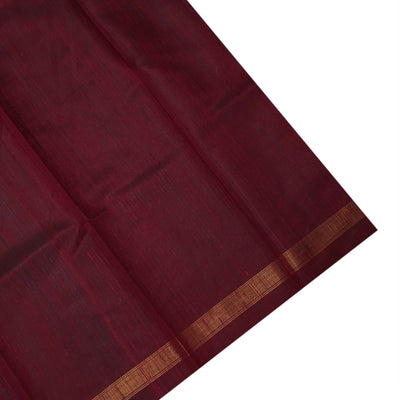 Bottle Green Raw Silk Saree with Zari Stripes Design