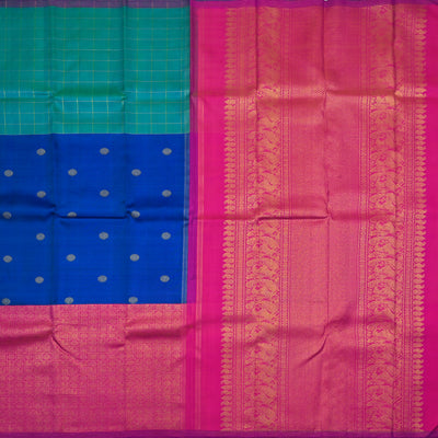 Tri Color Kanchipuram Silk Saree