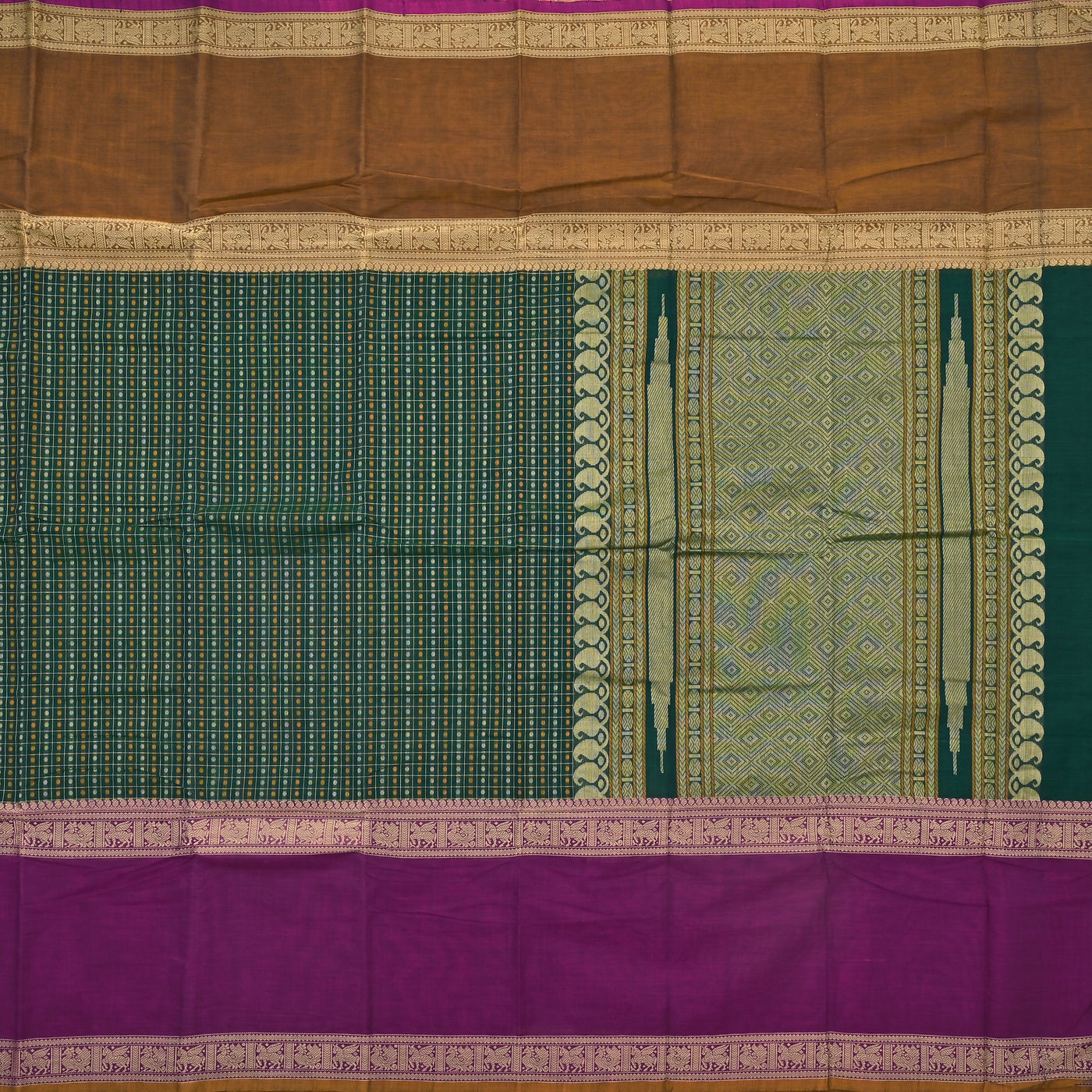 Green Kanchi Cotton Saree