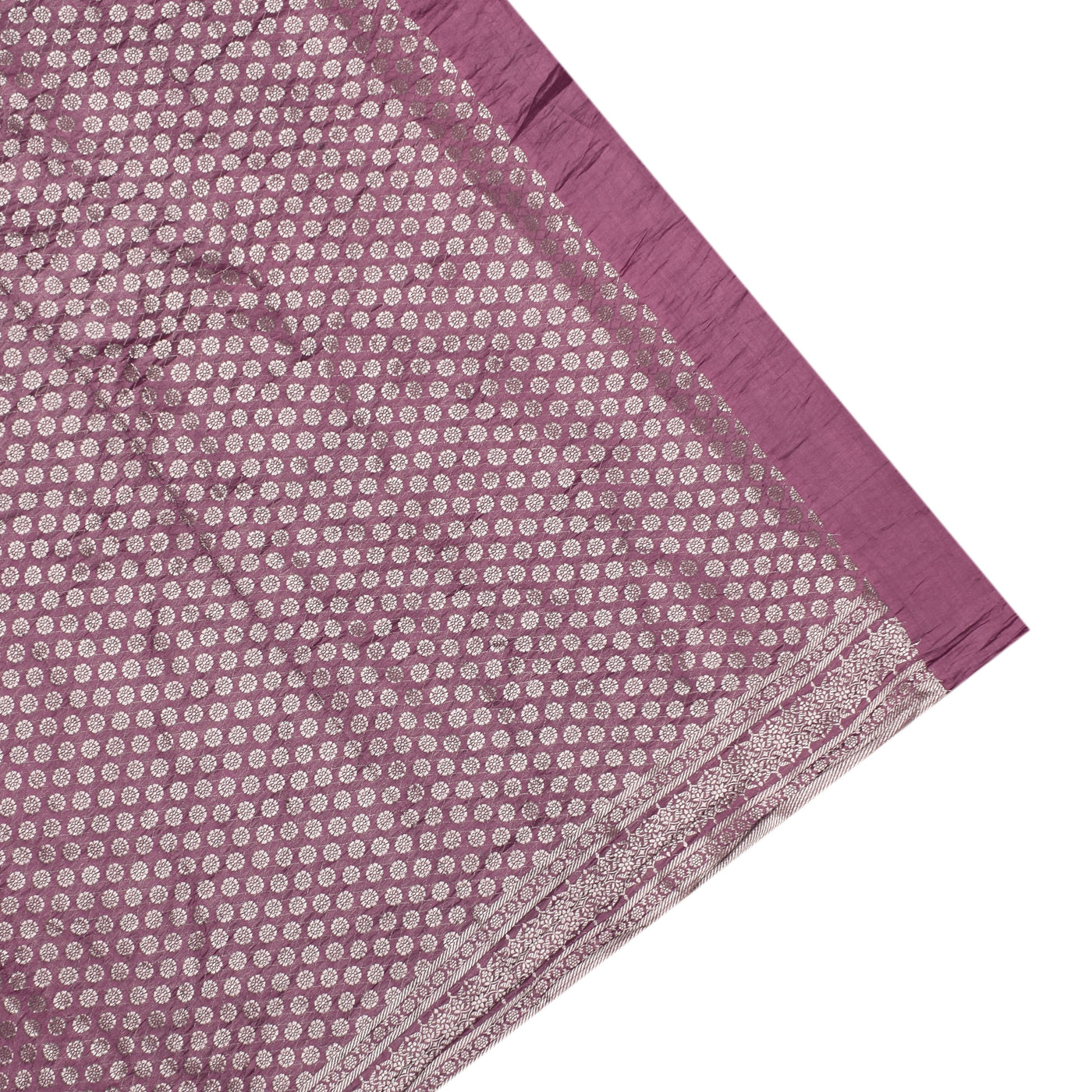 Lilac Bandhani Banarasi Silk Saree