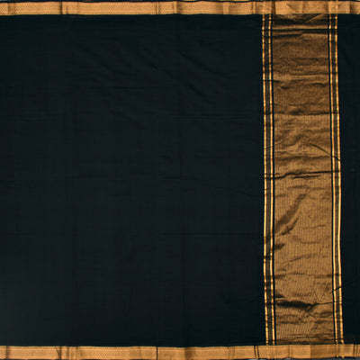 Black Mangalagiri Cotton Saree