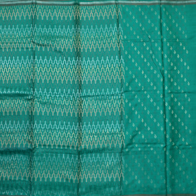 Rexona Green Tussar Silk Saree with Zari Design