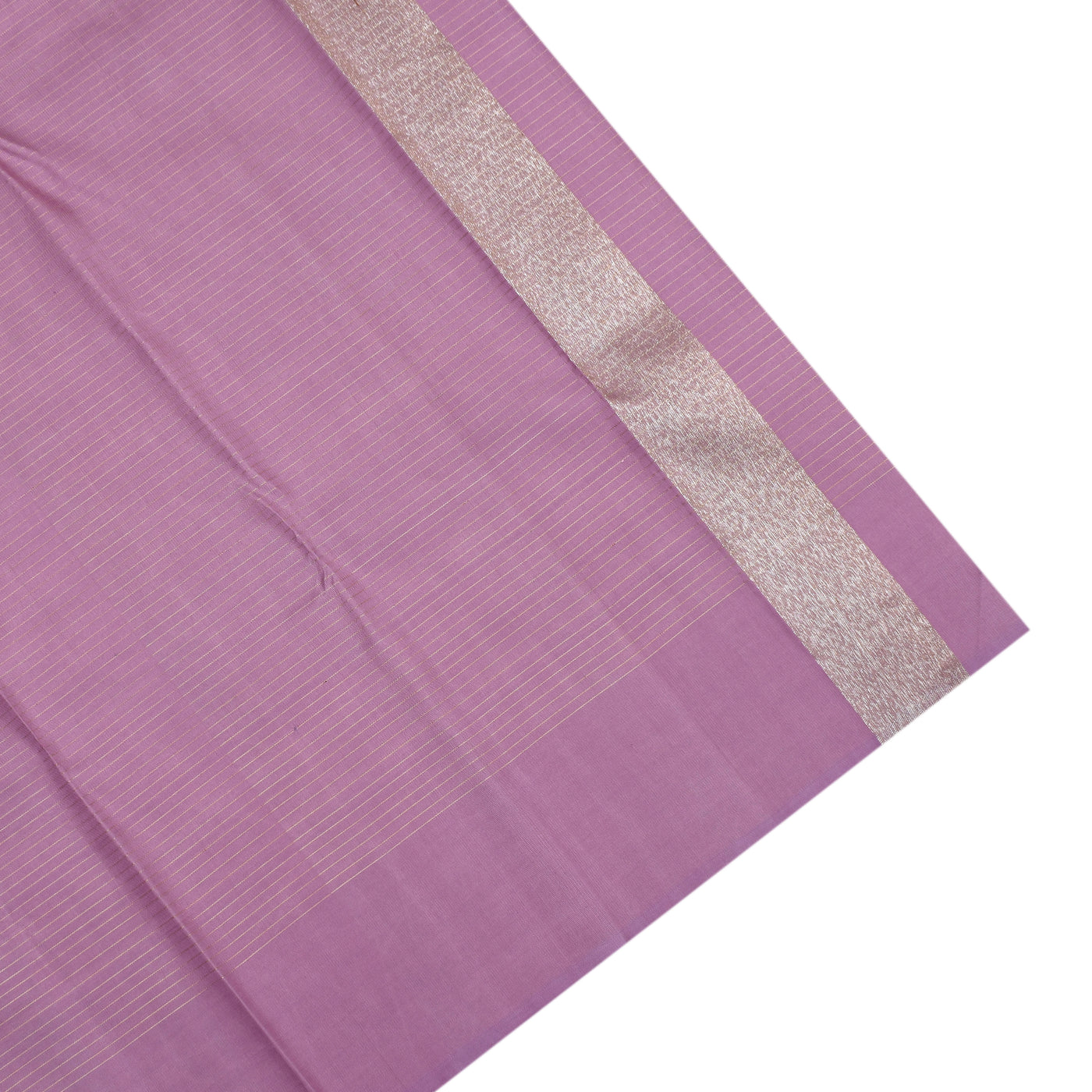 Lavender Kanchi Silk Saree with Small Zari Kattam Design