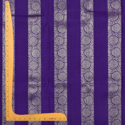 Violet Kanchi Silk Fabric with Kodi Creeper Design