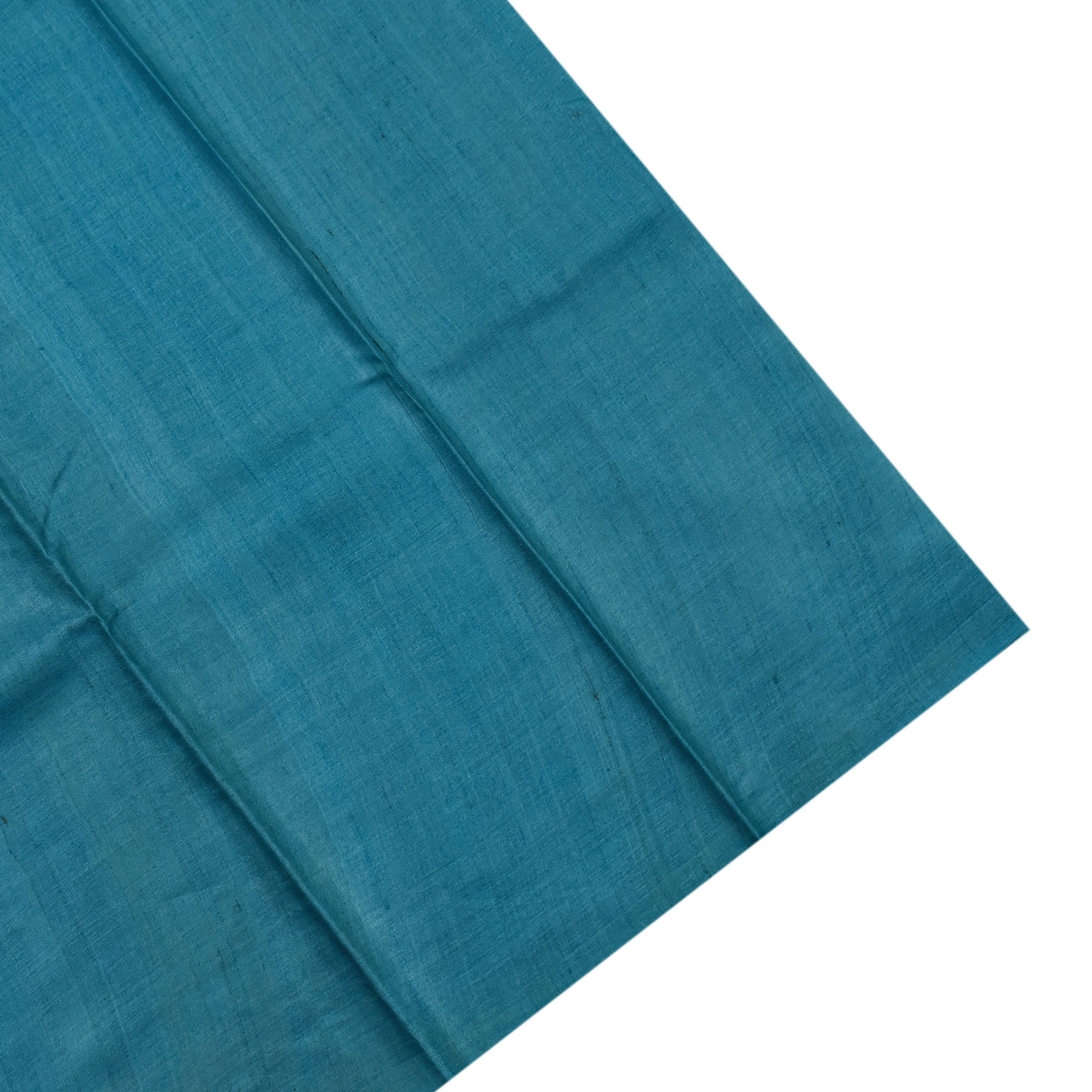 Off White and Blue Tussar Silk Saree with Floral Design