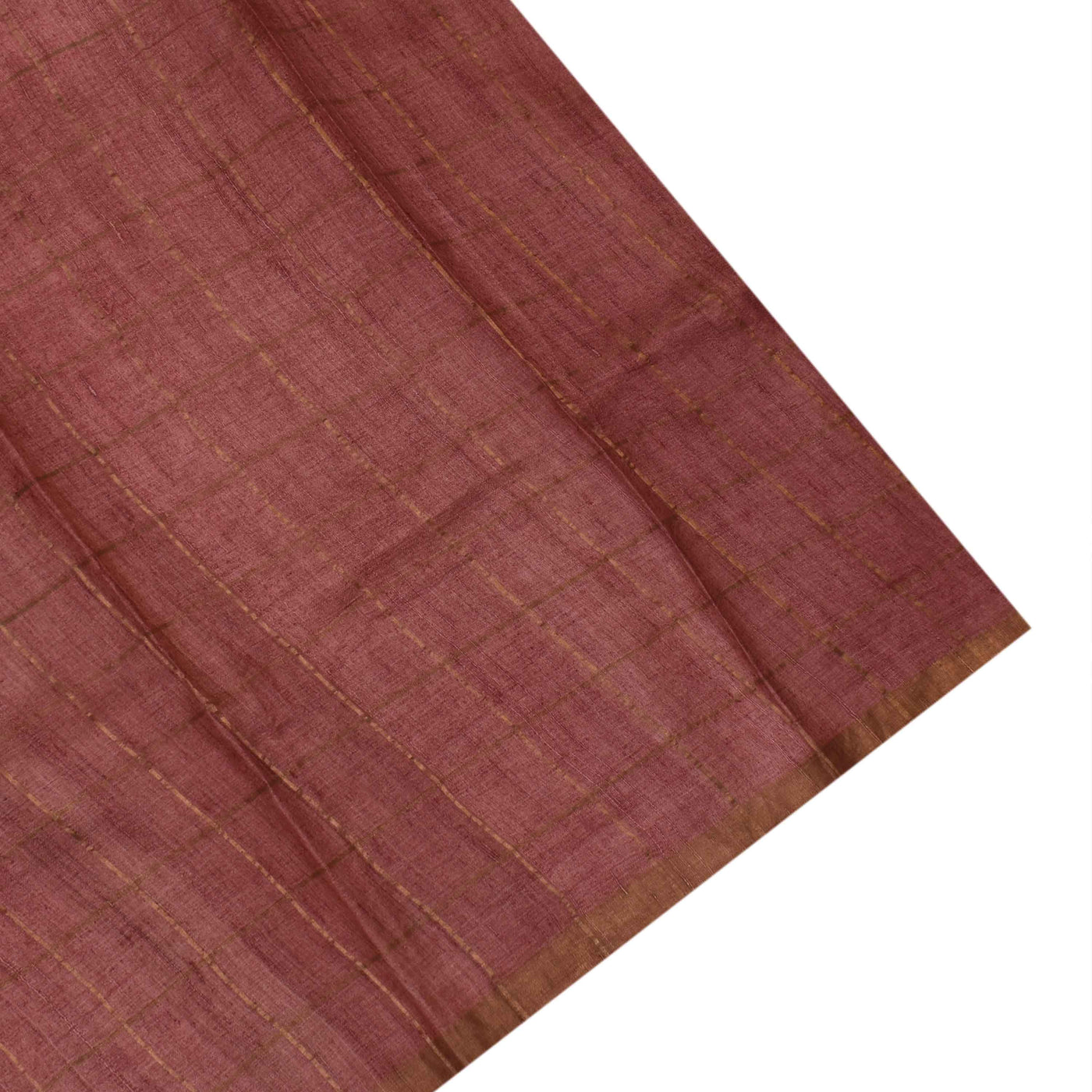 Black Tussar Silk Saree with Floral Print and Zari Kattam Design