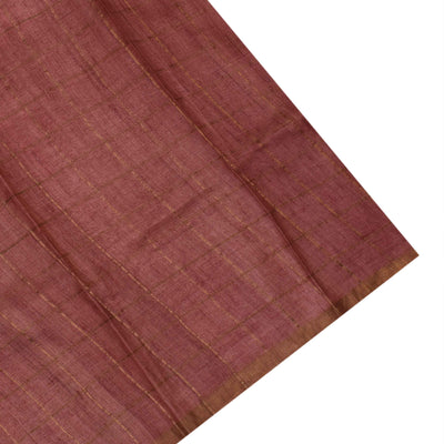 Black Tussar Silk Saree with Floral Print and Zari Kattam Design