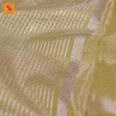 Yellow Banarasi Tissue Saree