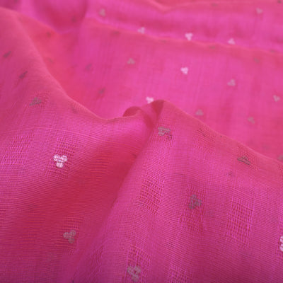 Rani Pink Bailu Fabric with Sequins Design