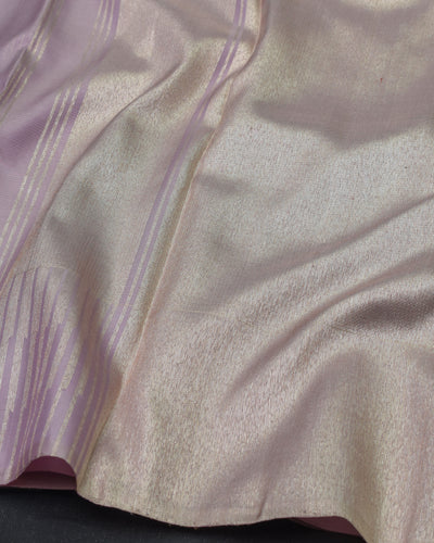 Lavender Kanchi Classic Saree with Vairaoosi Checks Design