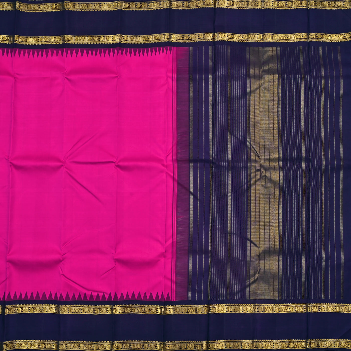 Pink Kanchipuram Silk Saree