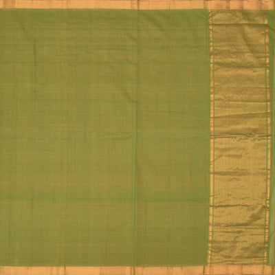 Mehandi Green Mangalagiri Cotton Saree