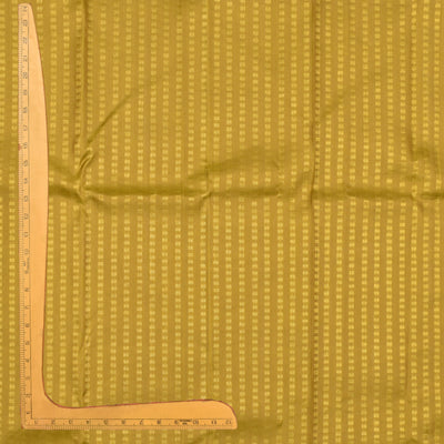 Oil Mustard Kanchi Silk Fabric with Star Butta Design