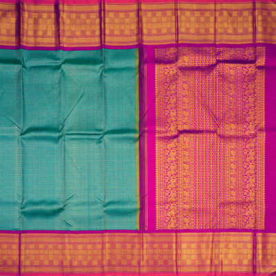 Rexona Kanchipuram Silk Saree with Dots and Diamond Design