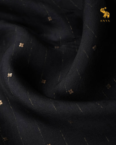 Black Tissue Sequins Saree with Paithani Pallu