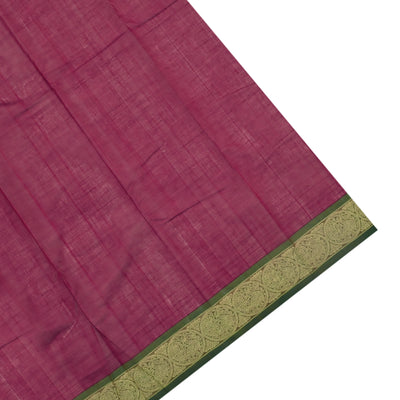 Maroon Kanchi Cotton Saree with Vanasingaram Design