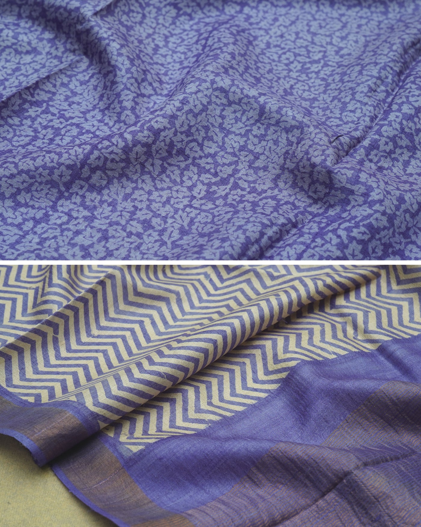 Violet Unstitched Tussar Salwar Set