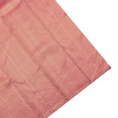 Pink Kanchipuram Silk Saree with Lotus Creeper Design
