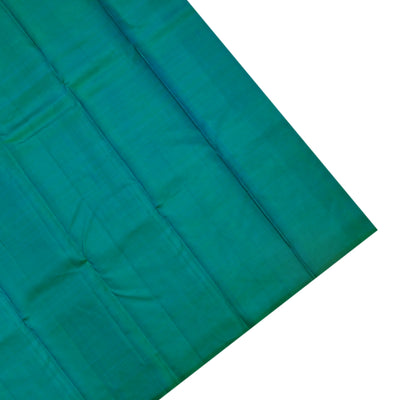 Samaga Green Kanchipuram Silk Saree with Zari Lines Butta Design