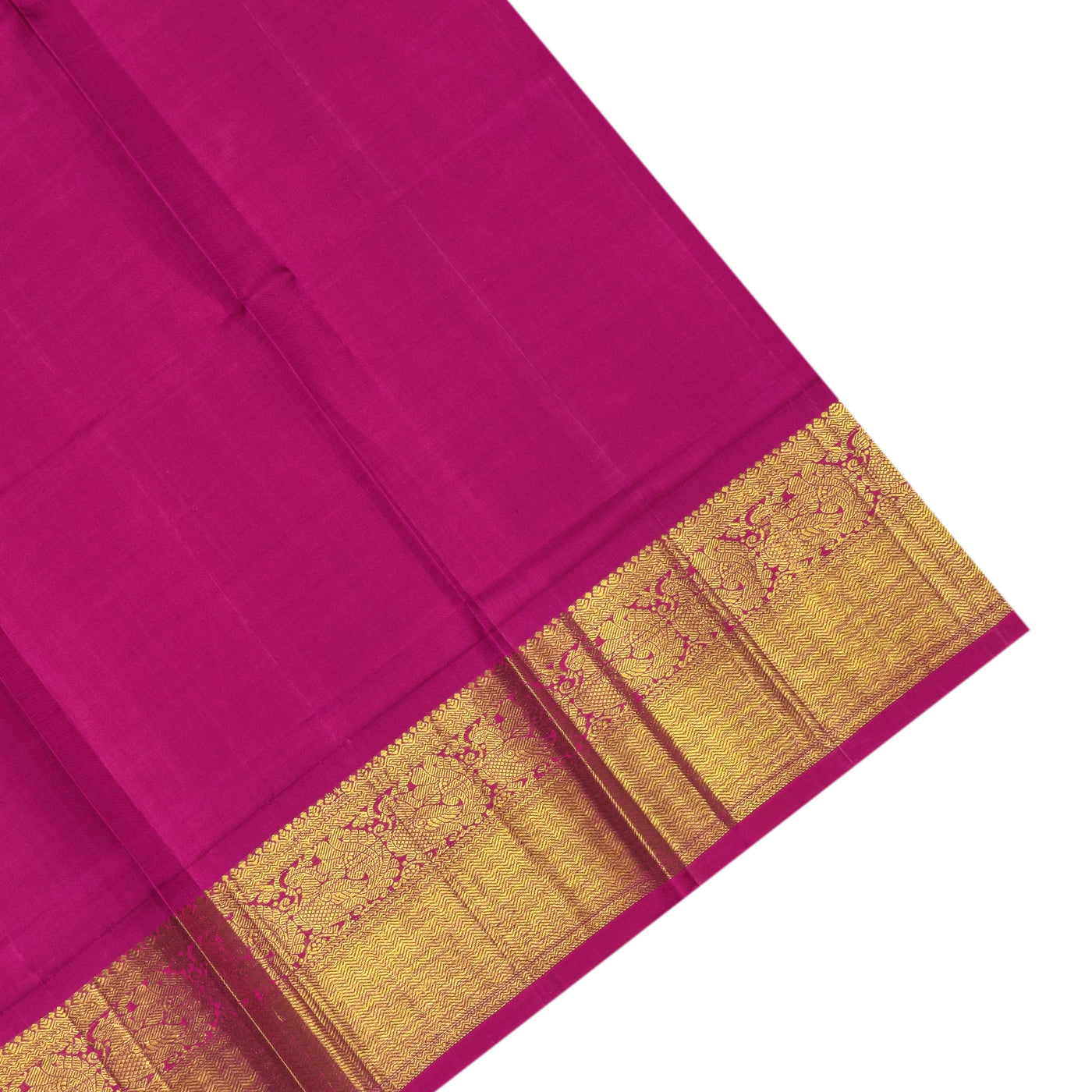 Parrot Green Printed Kanchi Silk Saree with Floral Printed Design