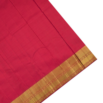 Arakku Thakkali Kanchipuram Silk Saree with Kamalam Design
