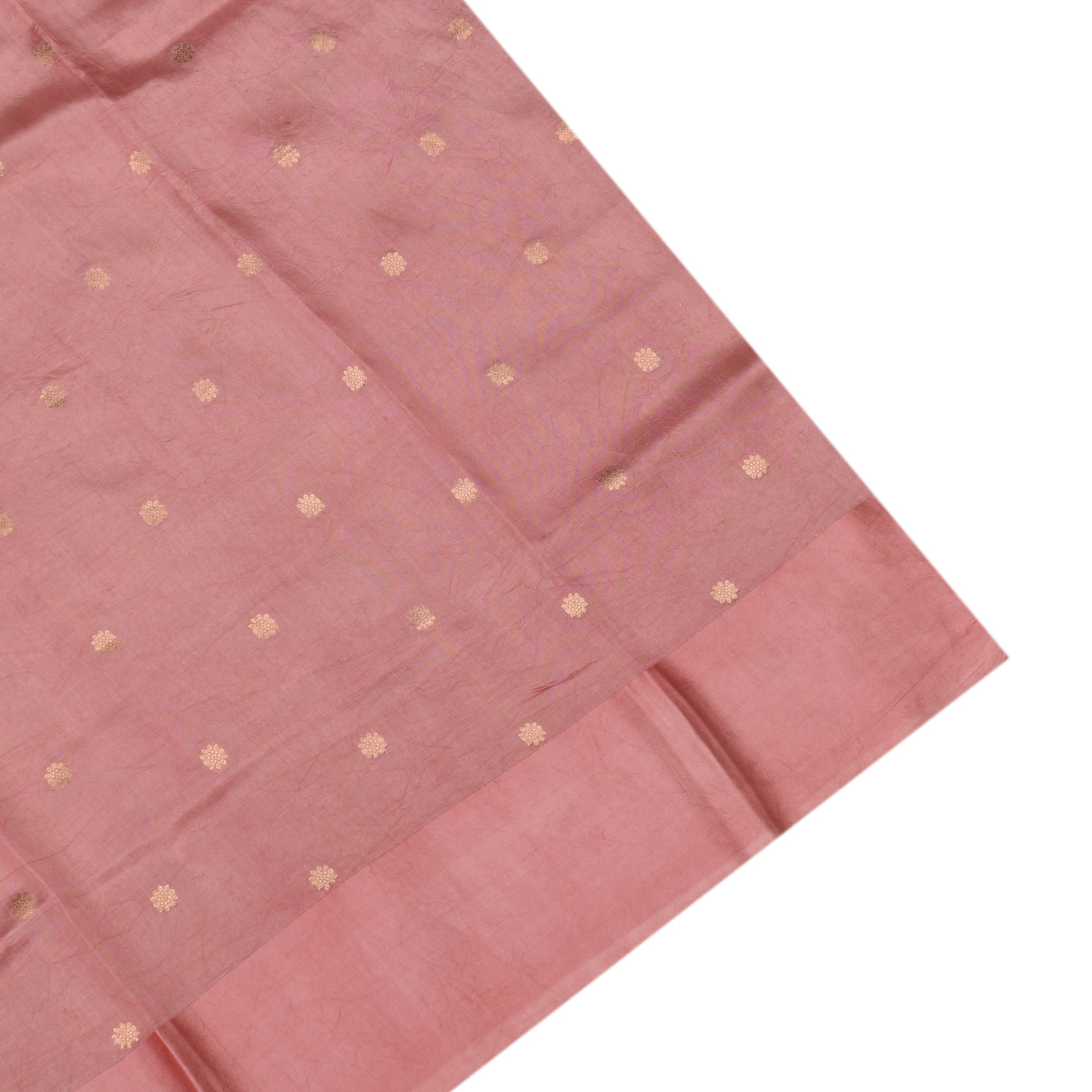 96 Pink Banarasi Silk Saree with Zari Butta Design