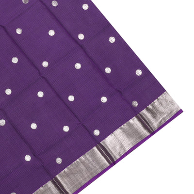 Lavender Zari Kota Saree with Diamond Zari Butta Design