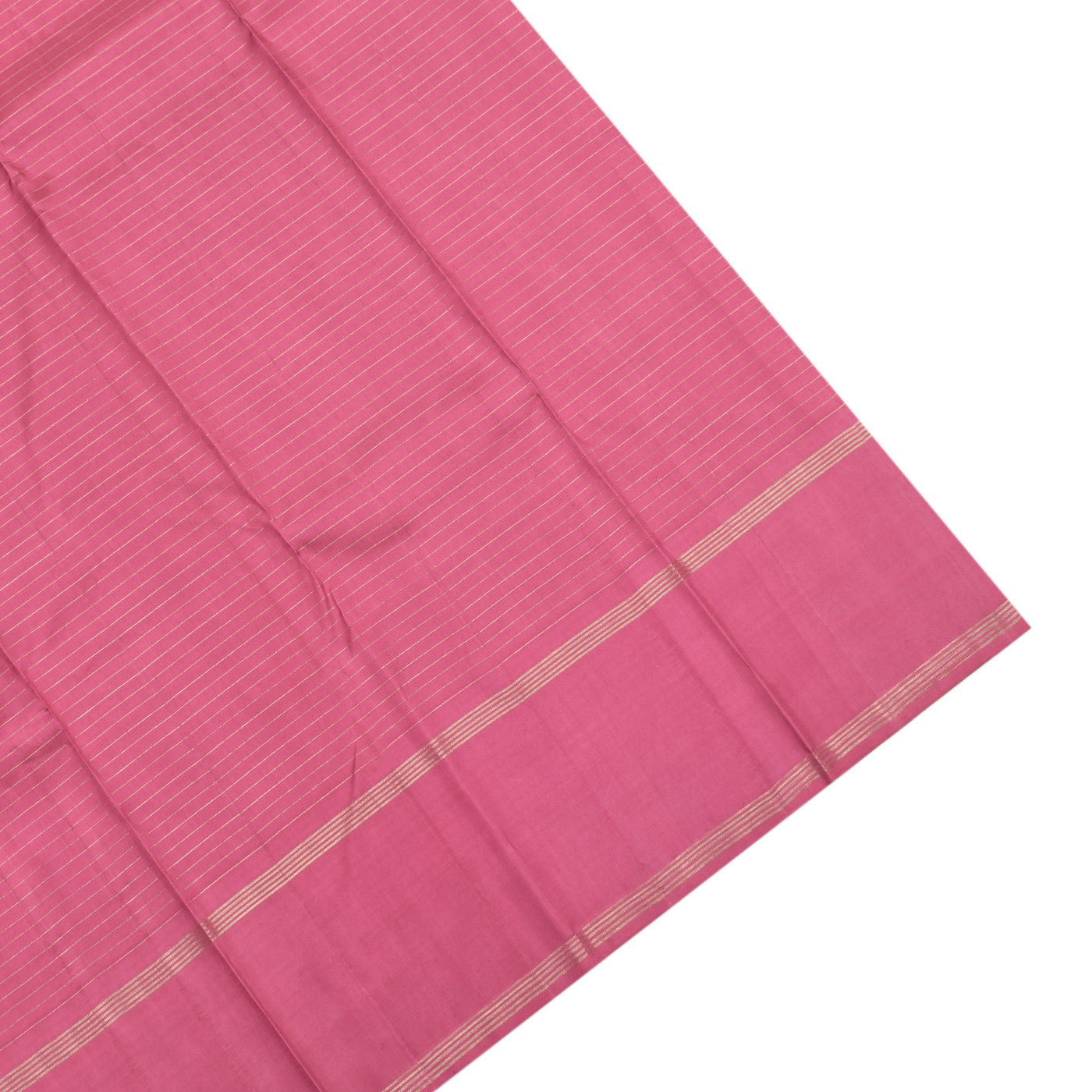 Pastel Pink Kanchi Silk Saree with Zari Checks Design