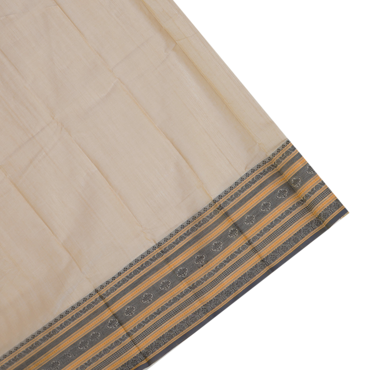 Off White Kanchi Cotton Saree with Small Butta Design