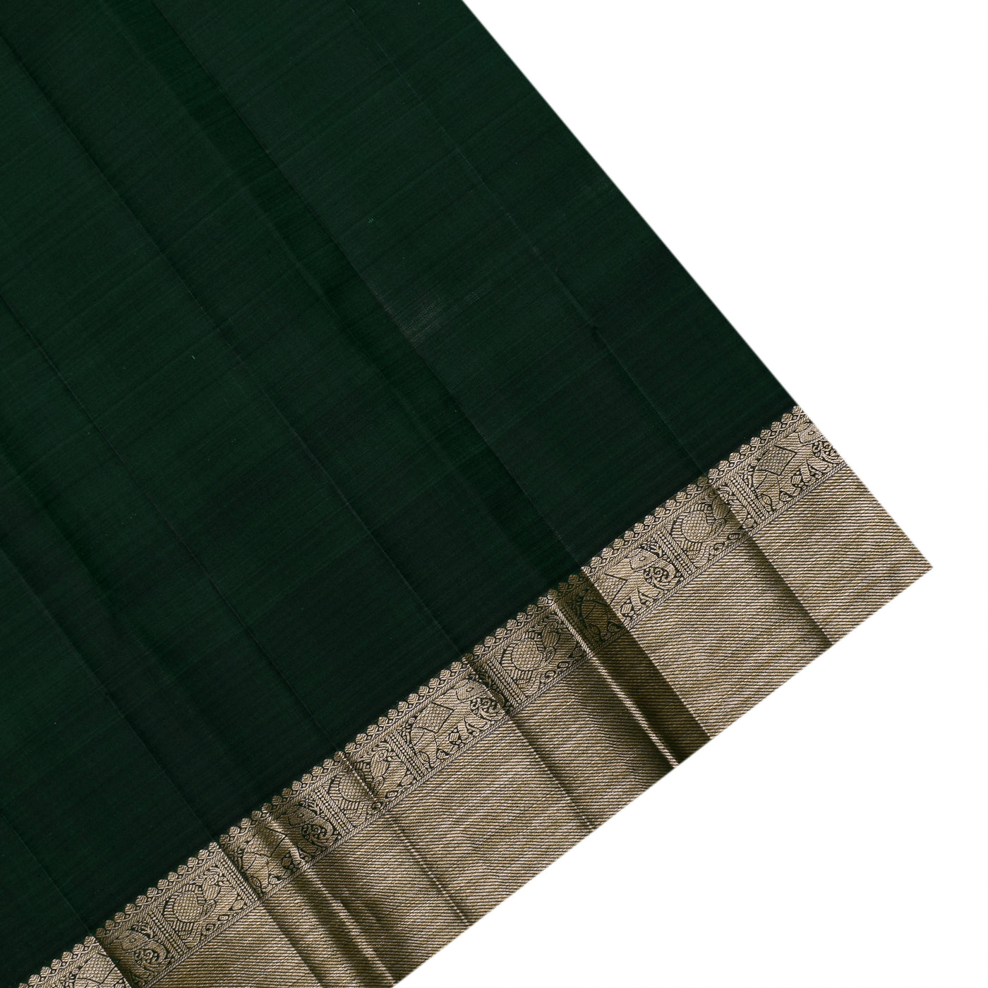 Grey Kanchi Classic Saree with Horizontal Stripes Design
